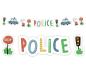 Preview: Police - Polizei Girlande (0,95€/Meter)